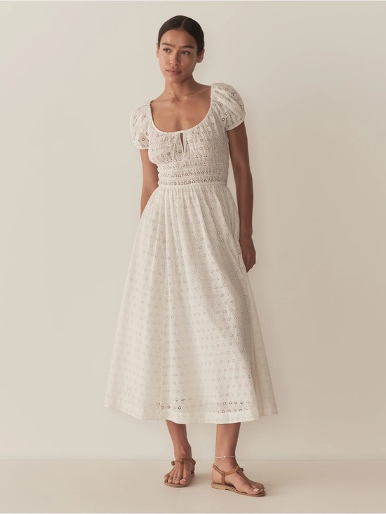 Doen Dresses & Skirts - Doen Quinn Dress-Salt Eyelet